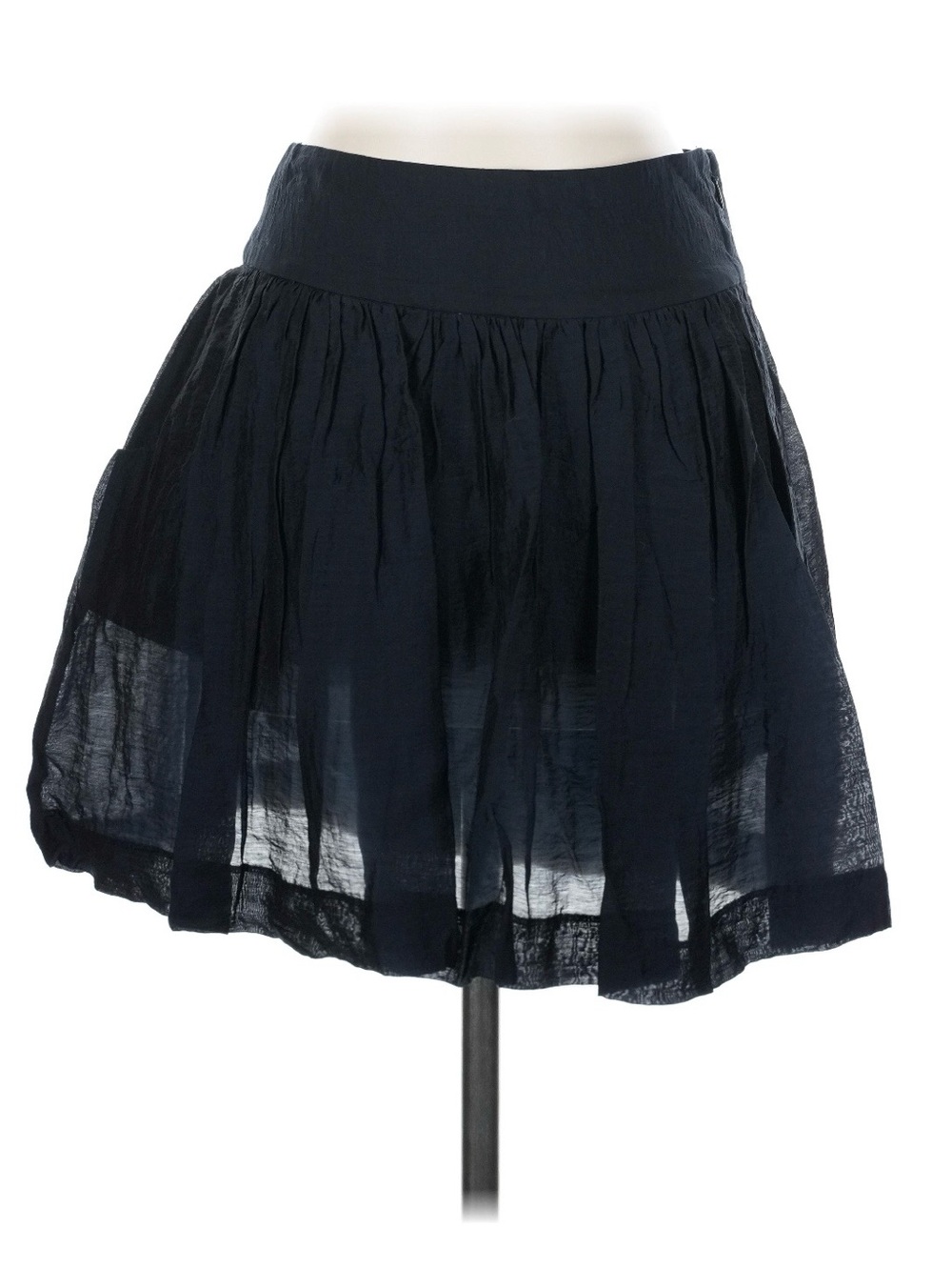 Express Navy A-Line Gauze Skirt